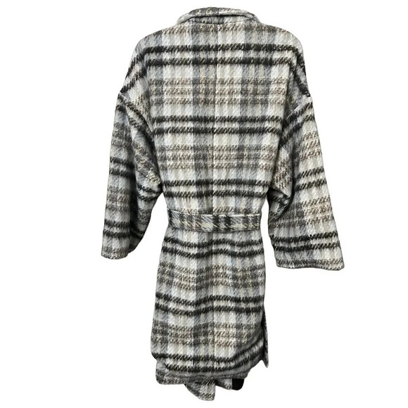 Apparis Sadia Jacket Plaid Collared Neck Size XXL - Picture 6 of 7